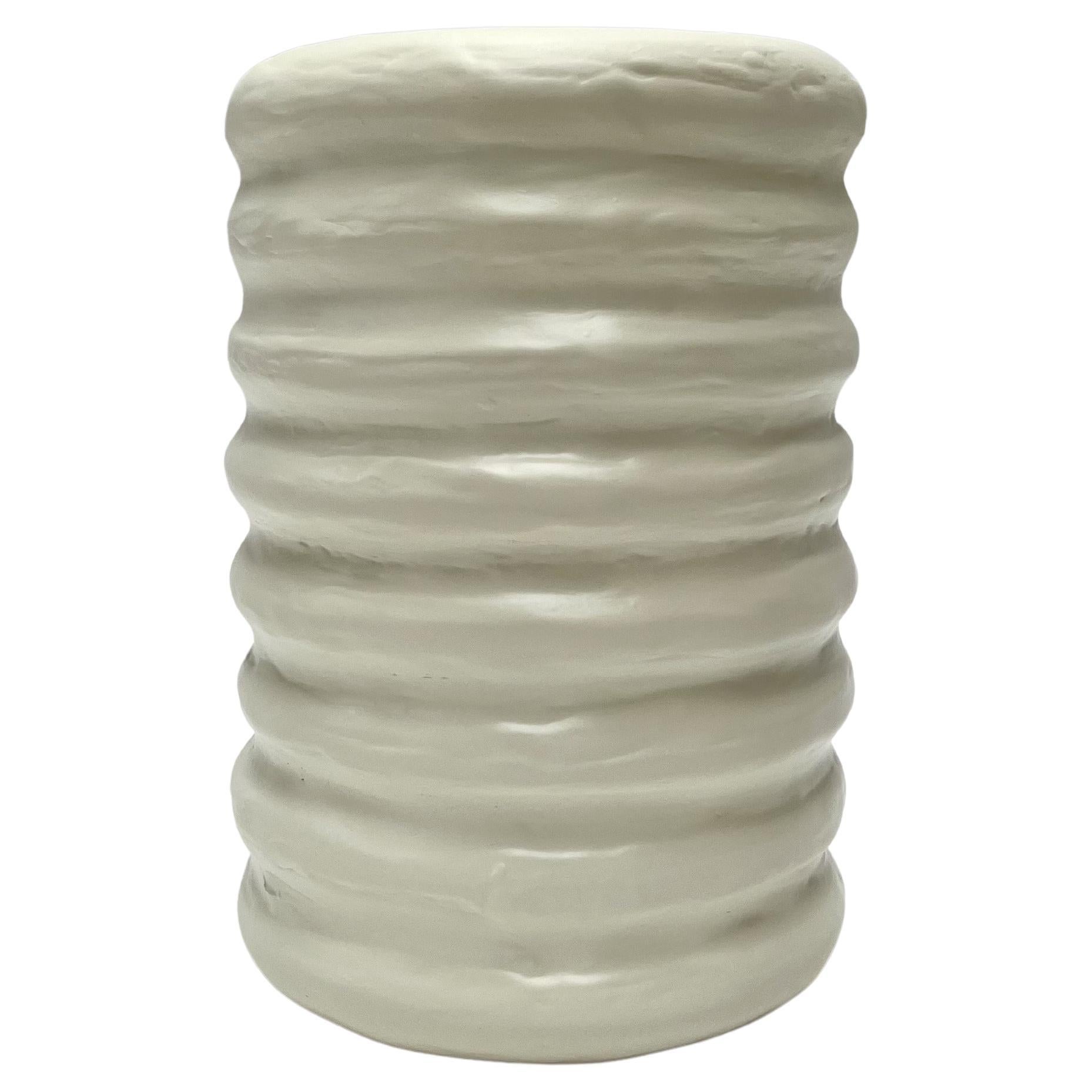Donut Vessel in Gypsum & Fiberglass by Brent Warr Studios For Sale