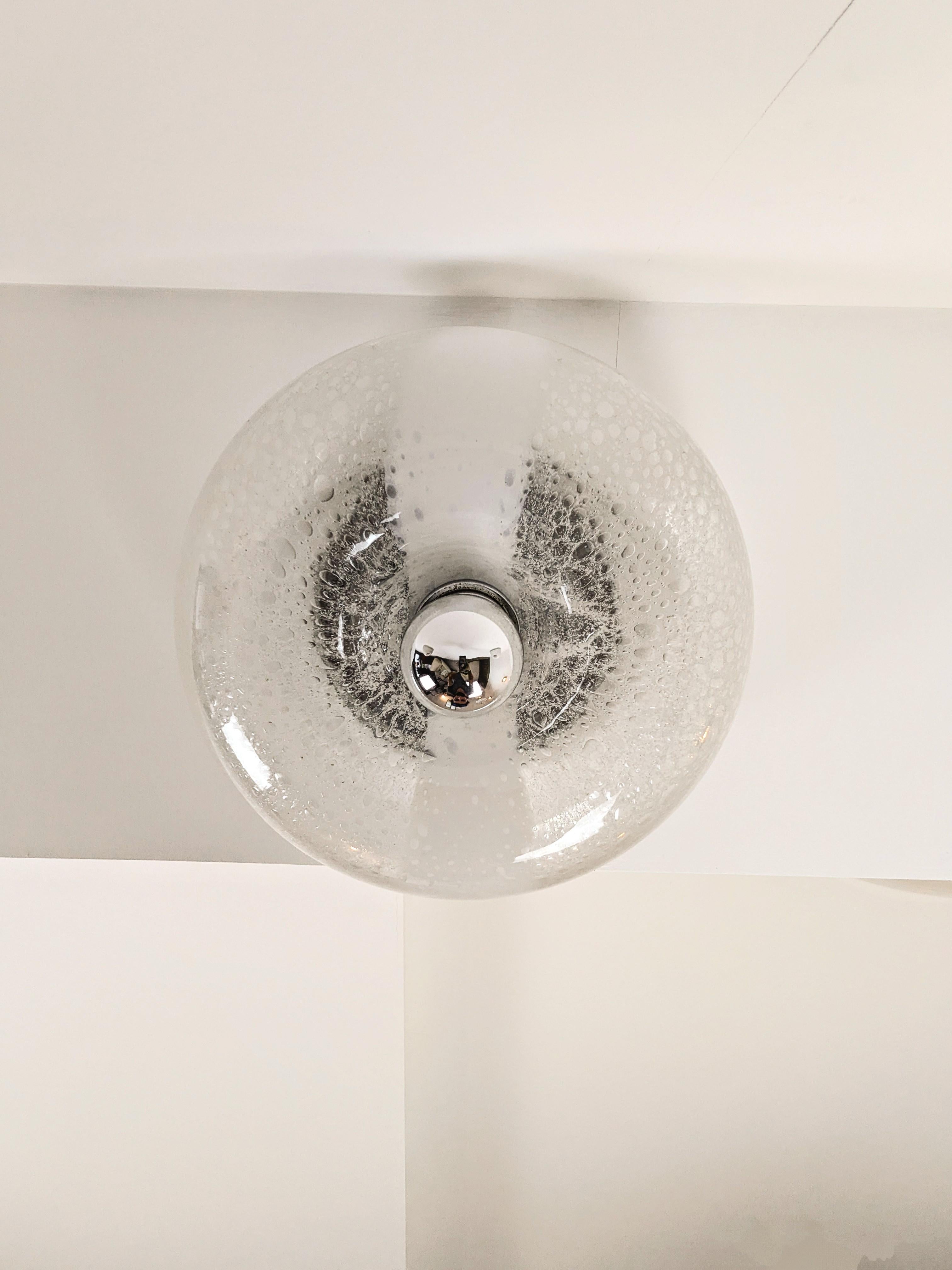 Aplique o plafón Donut, Italia, 1970, cristal de Murano en venta 12