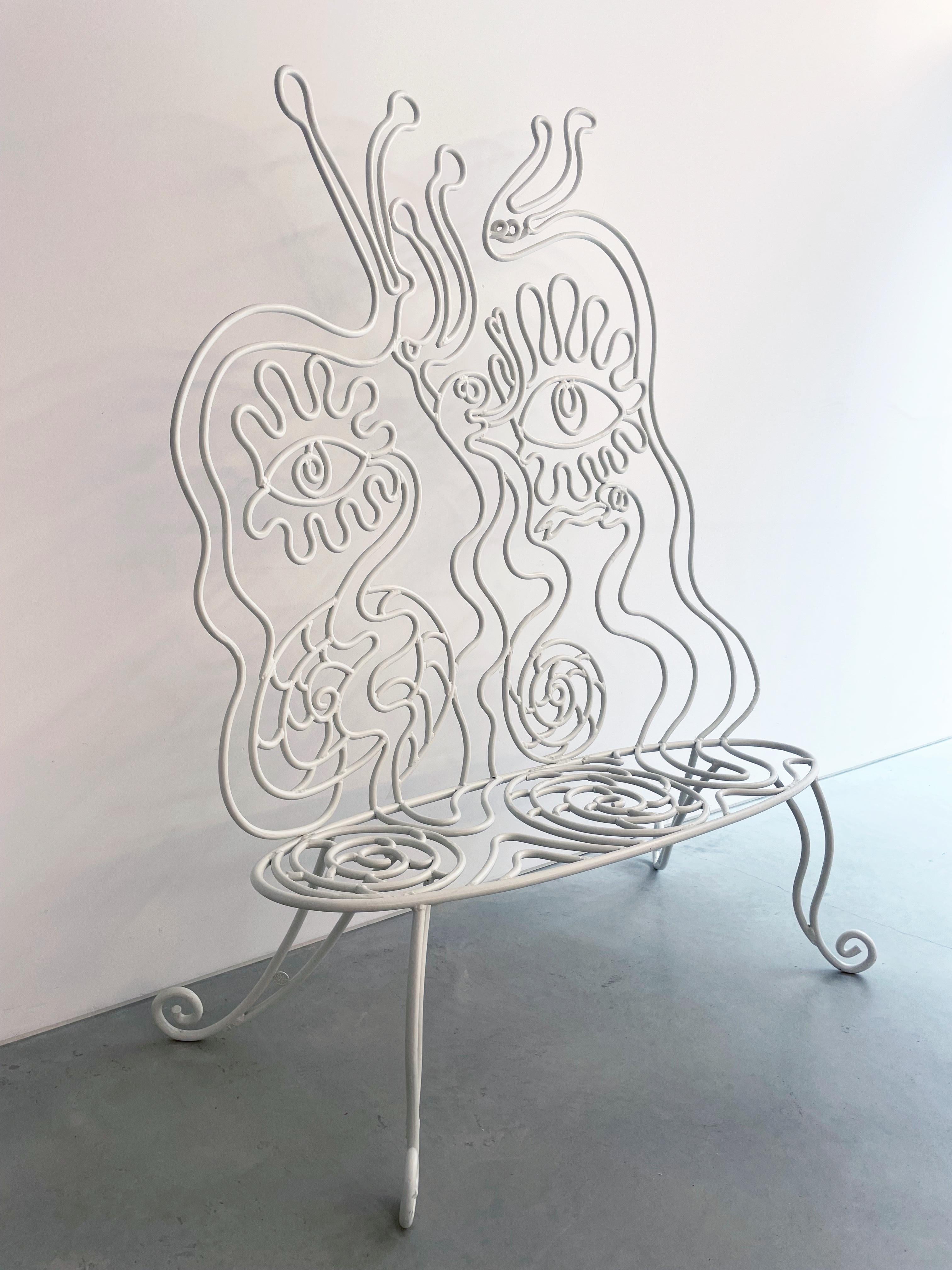 British Doodle Bench (Charlotte Colbert x Maison Colbert) For Sale