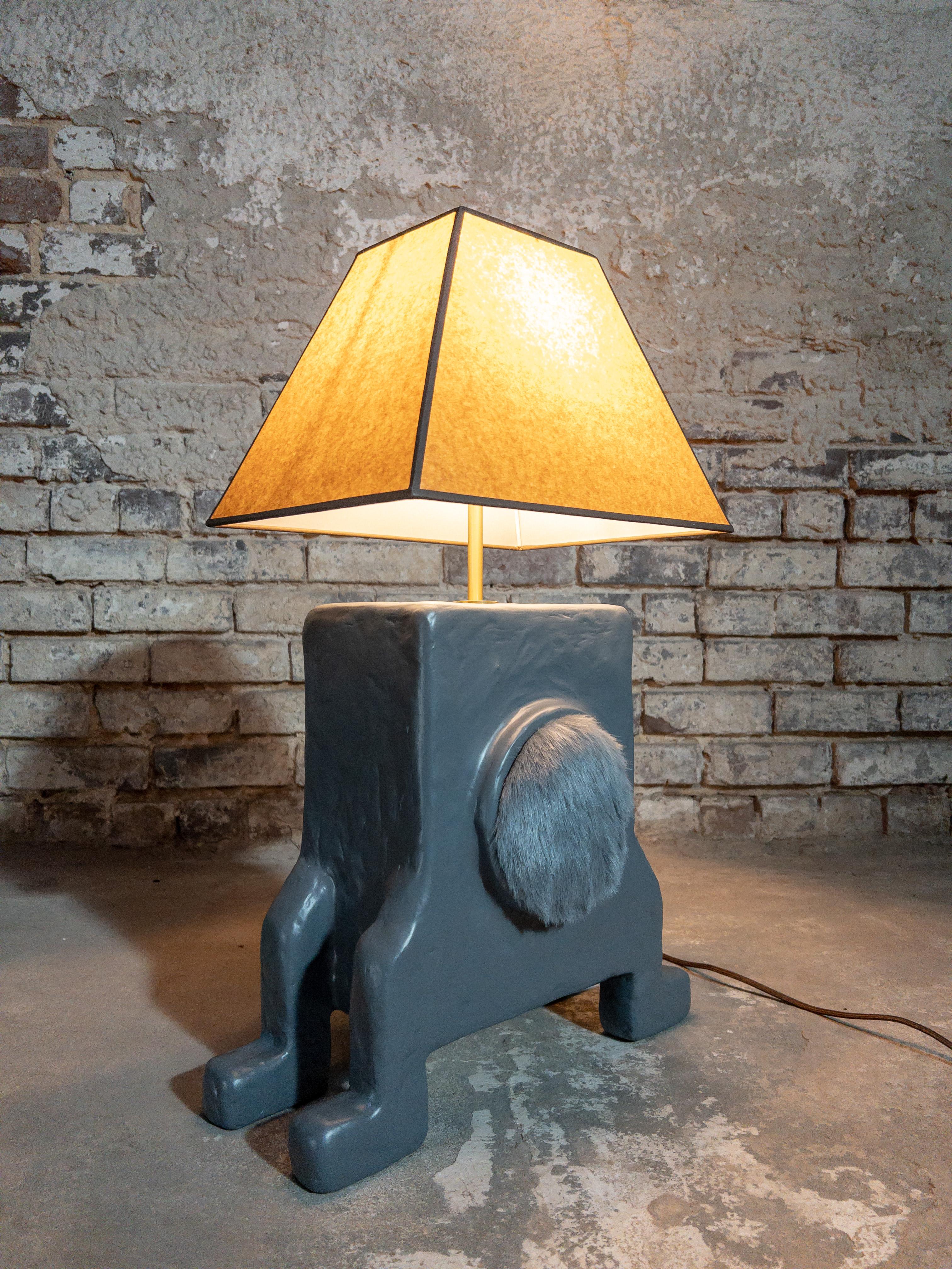 Post-Modern Doodle Lamp in Gypsum & Fiberglass by Brent Warr Studios For Sale