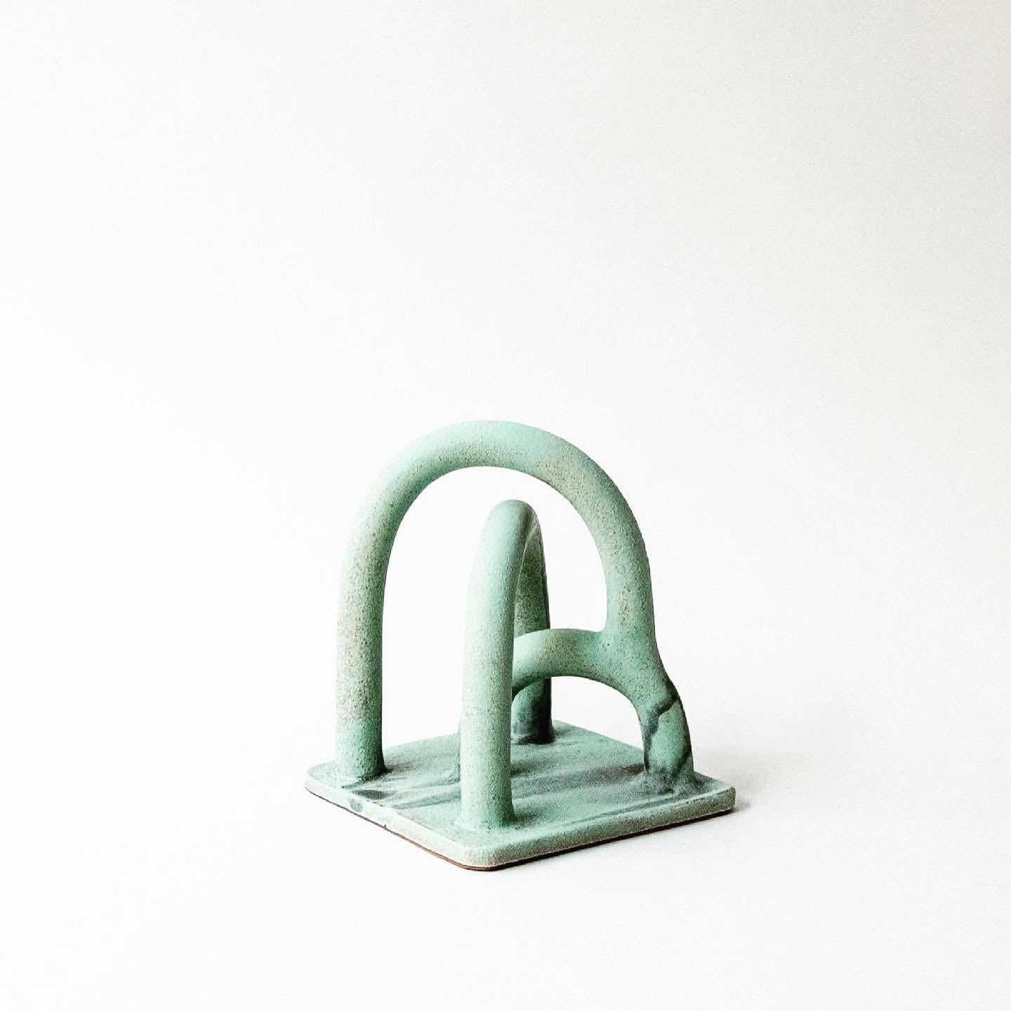 Doodle sculpture IV by Sophie Rogers
Dimensions: D 14 x W 14 x H 17 cm
Materials: Ceramic, glaze
Other glaze colors available.

Created based on childhood sketching on paper for hours. Arches shapes the sculpture and are loved by the light and