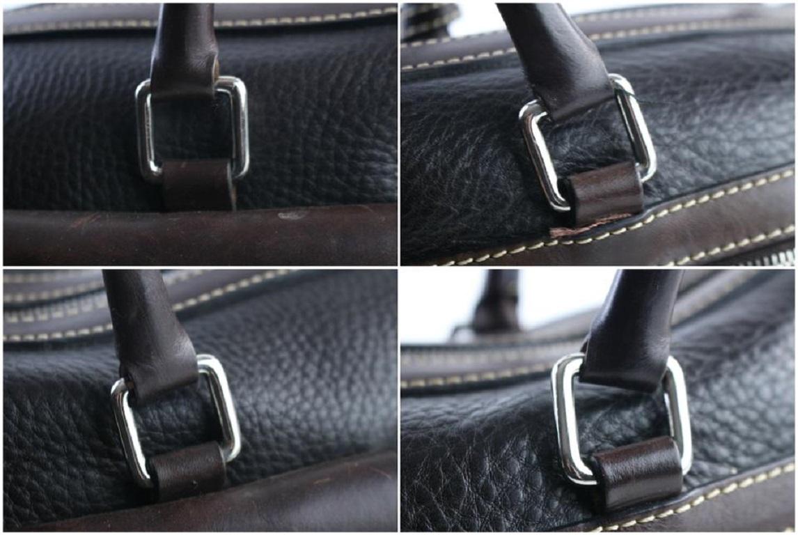 Dooney & Bourke Dark Brown Leather Satchel Bag 246dg56 For Sale 4