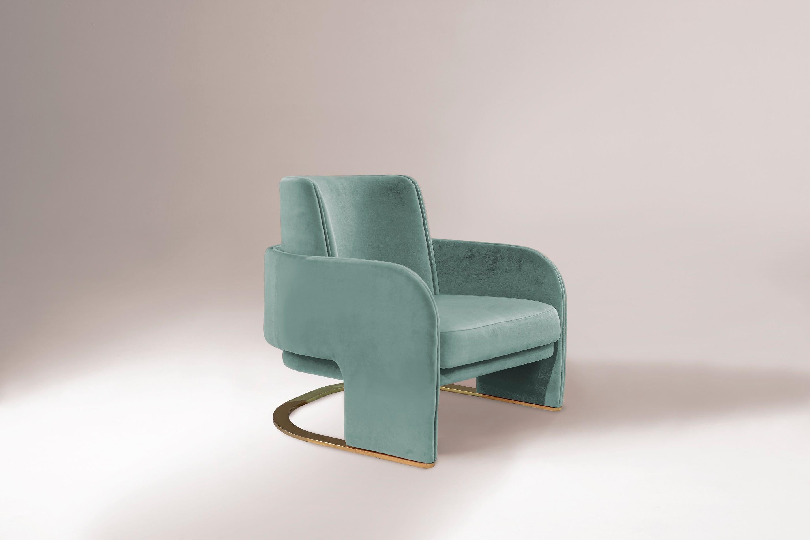 Der Sessel Odisseia verkörpert den ästhetischen Geist des Weltraumzeitalters, eine neue Art von diskretem Luxus und Komfort, inspiriert von einer futuristischen Ära, die von neuen visuellen Erfahrungen und Konzepten für die Zukunft geprägt ist.