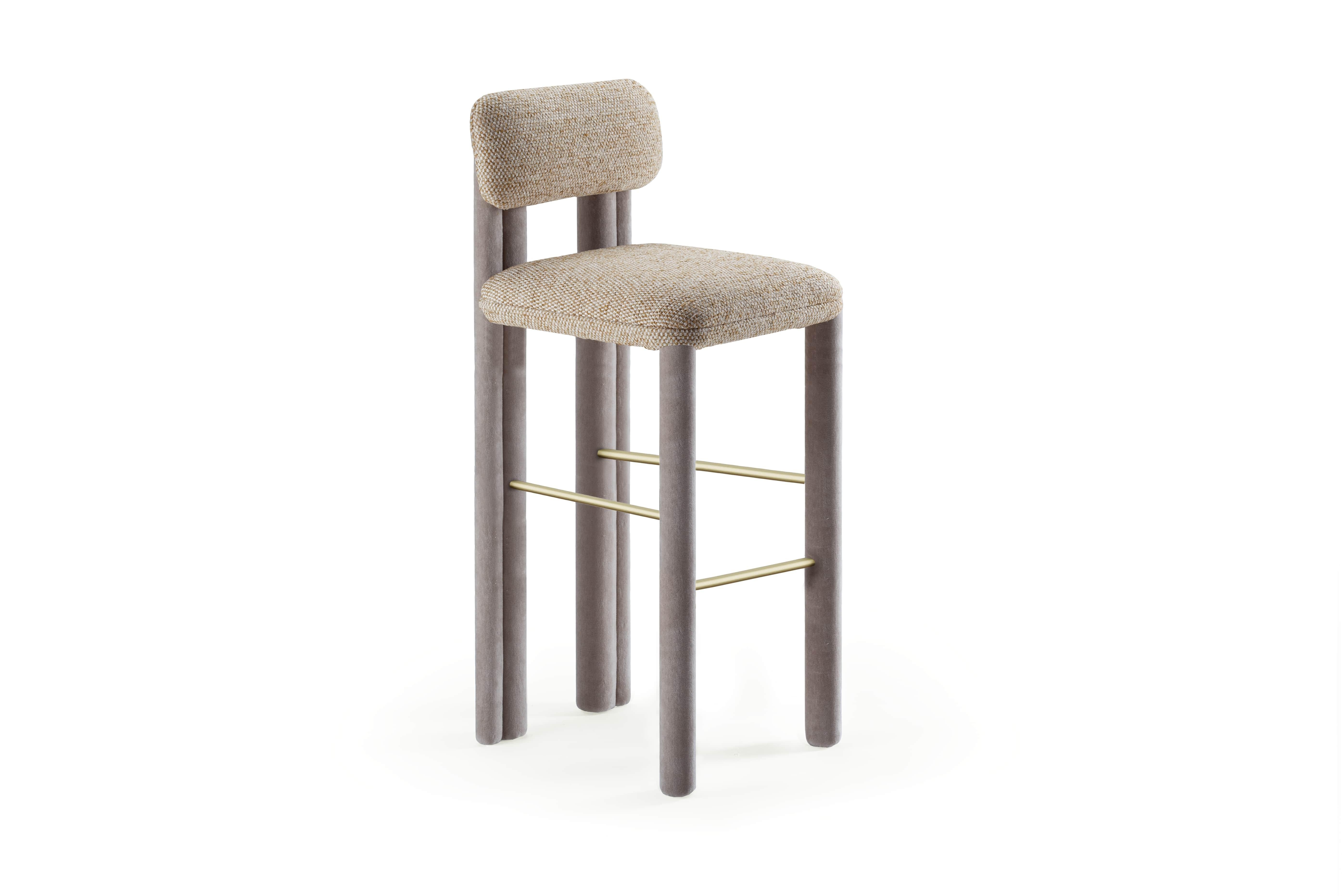 DOOQ! Sedia da bar Camelia in Whiting in vendita 1