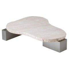 NUOVO! DOOQ! MODERNO! Table Rock in travertino, metallo e Wood