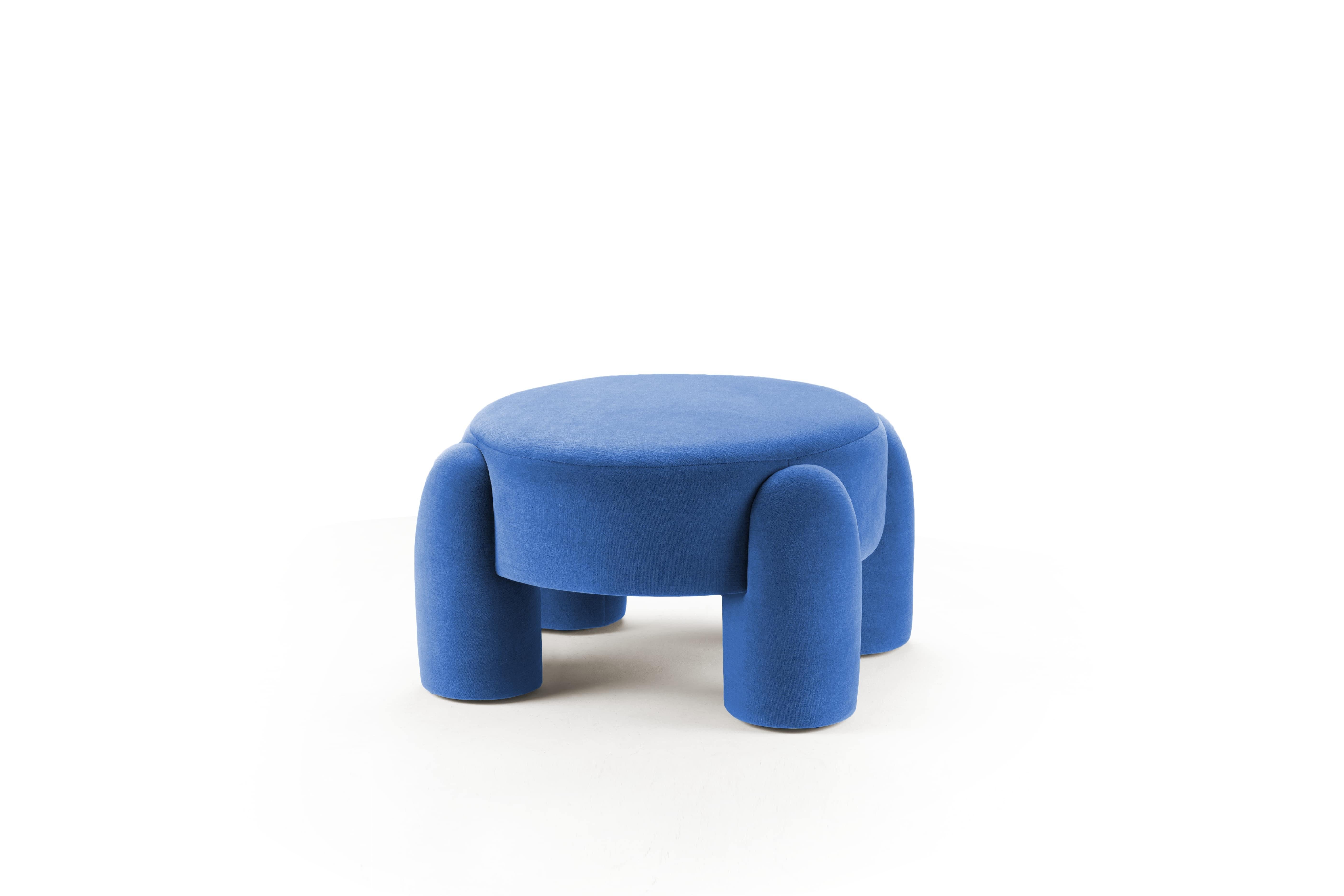 DOOQ! Marlon Pouf, Light Orange and Pink by Pietro Franceschini For Sale 8