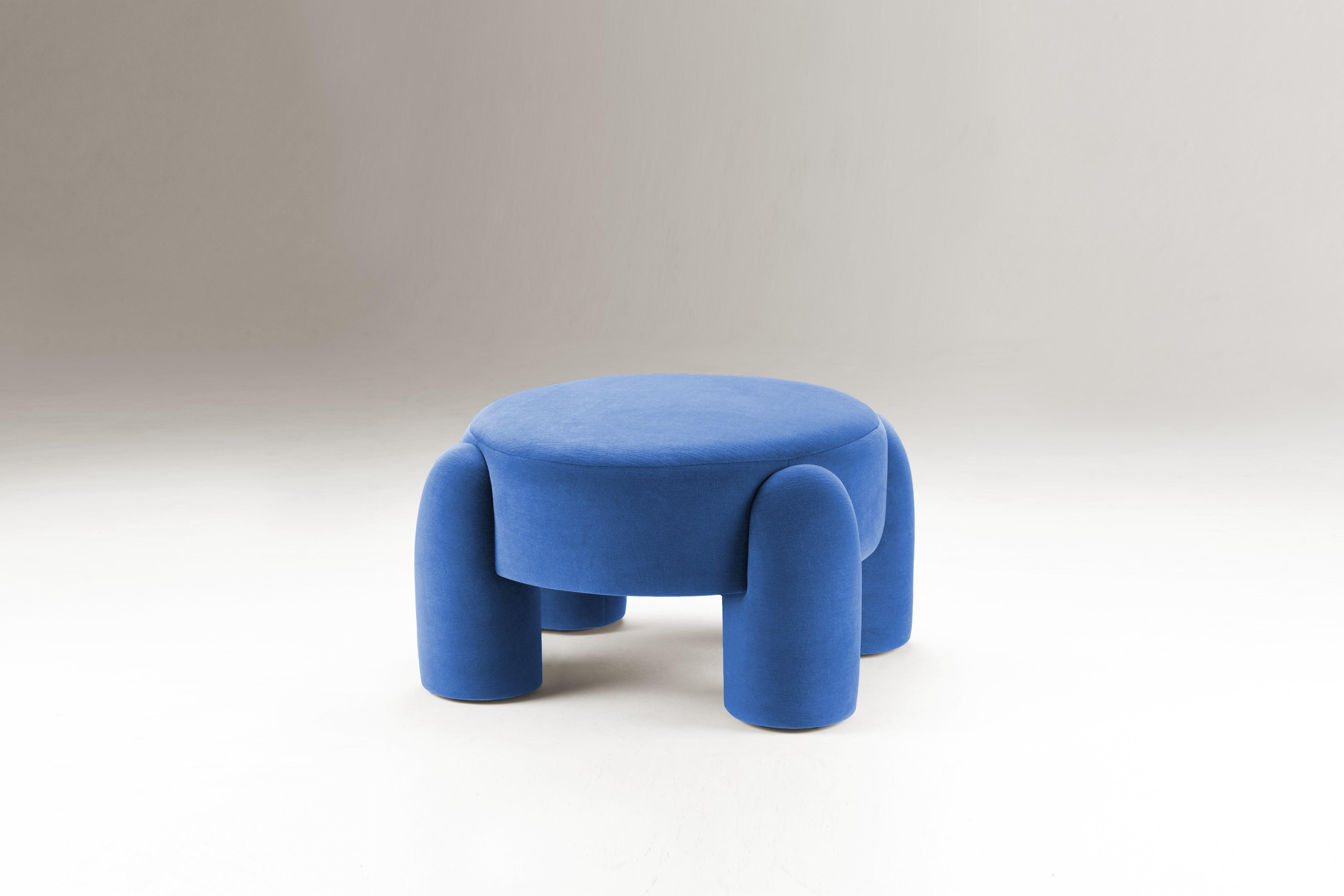 DOOQ! Marlon Pouf, Light Orange and Pink by Pietro Franceschini For Sale 9