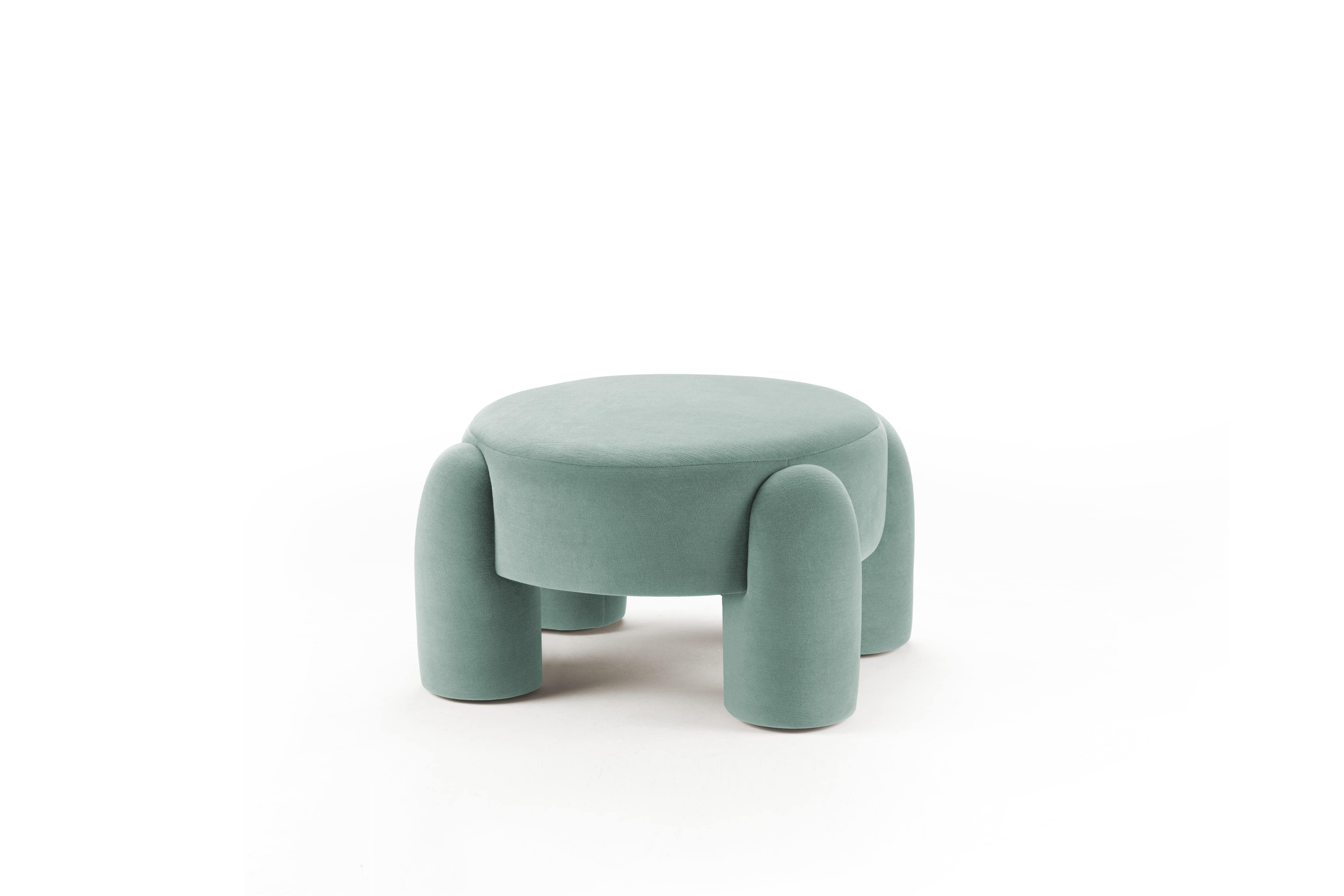 DOOQ! Marlon Pouf, Light Orange and Pink by Pietro Franceschini For Sale 12