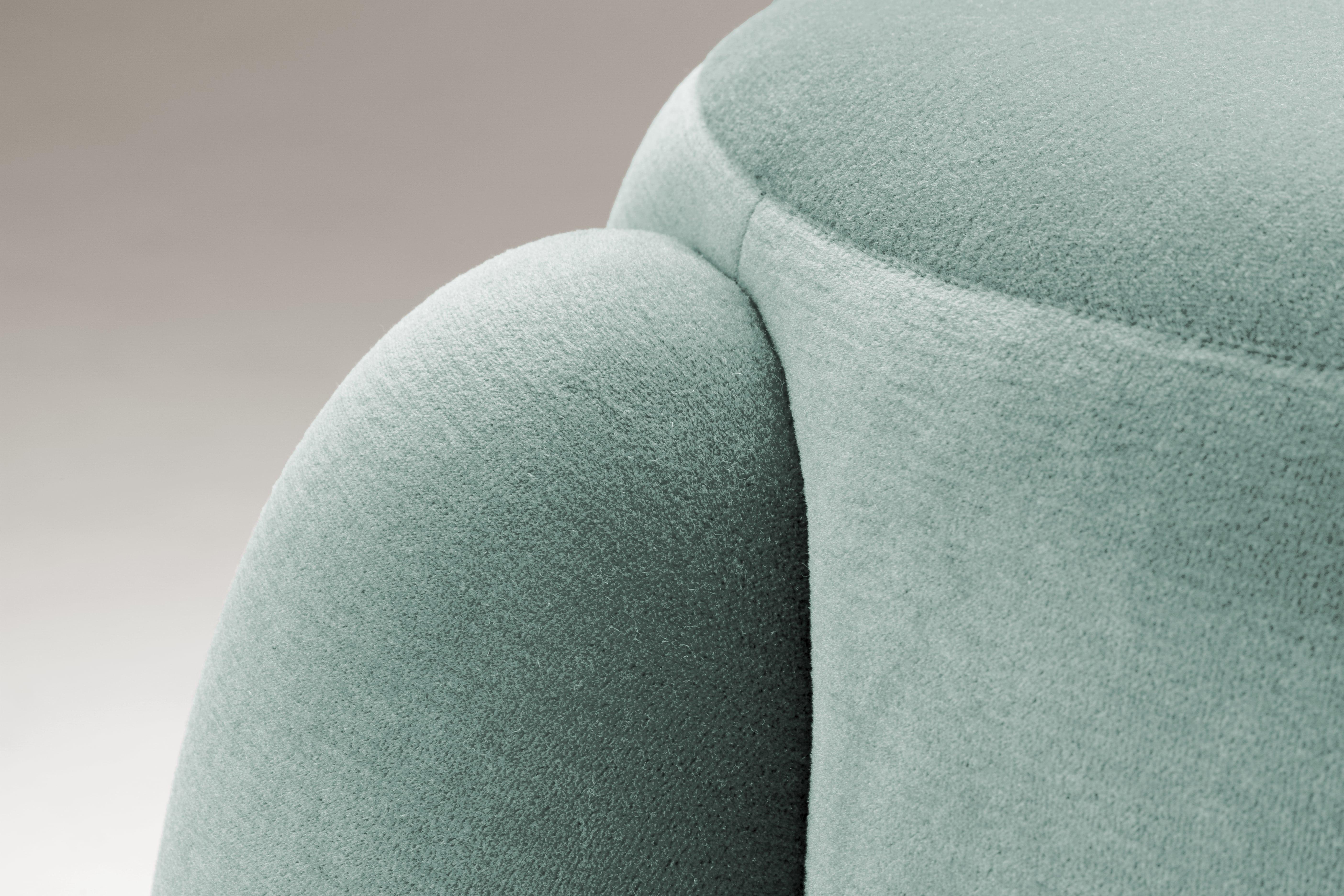 DOOQ! Marlon Pouf, Light Orange and Pink by Pietro Franceschini For Sale 13