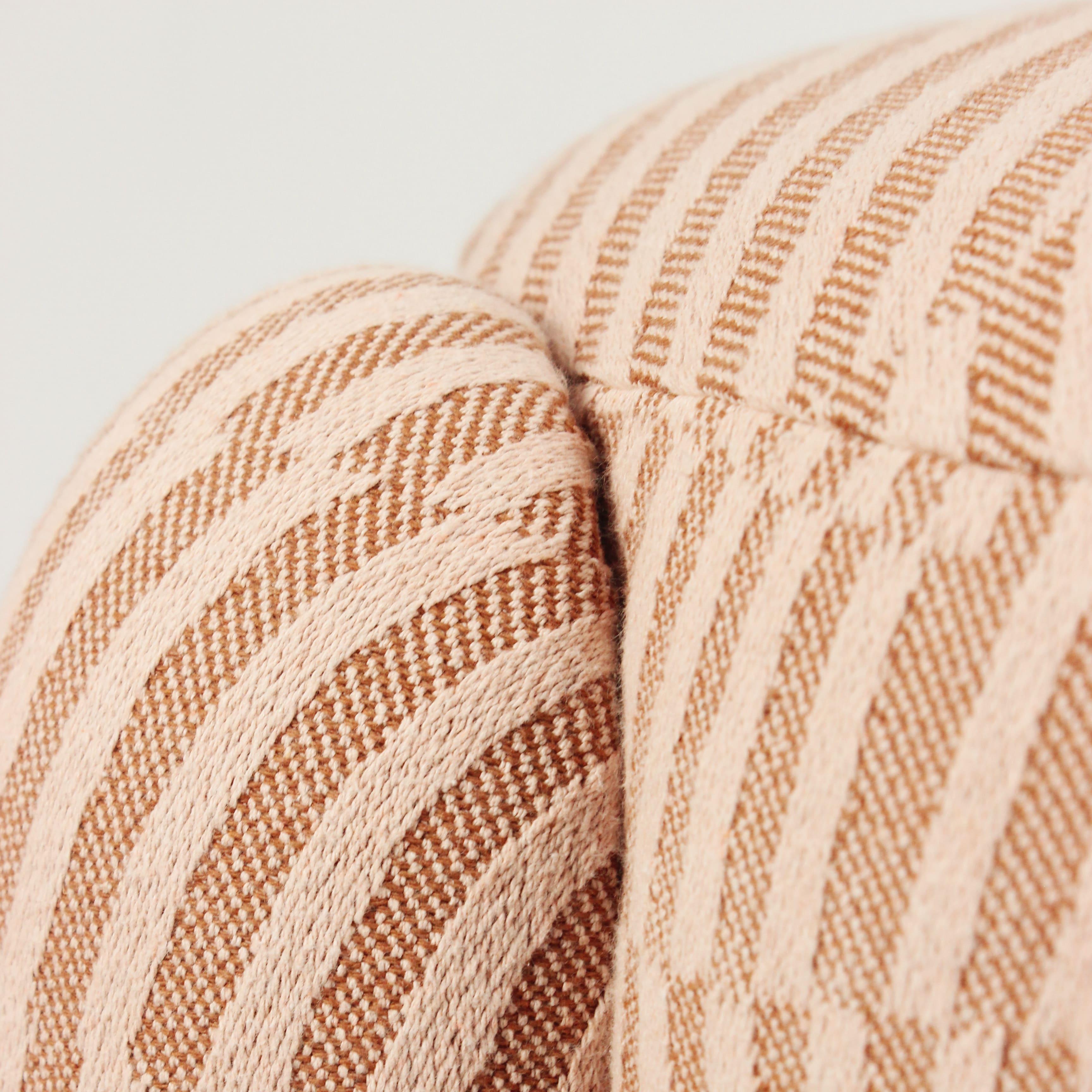 Portuguese DOOQ! Marlon Pouf, Light Orange and Pink by Pietro Franceschini For Sale