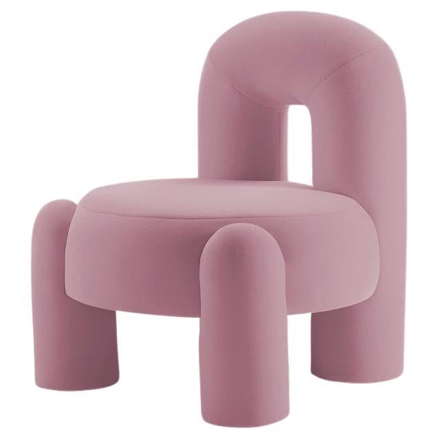 DOOQ! Milan NEW! Organic Modern Marlon Armchair, Pink Kvadrat by P.Franceschini For Sale