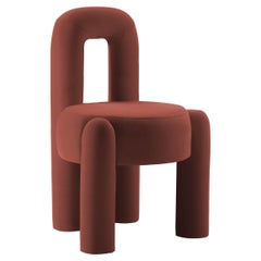 DOOQ! Milan New! Organic Modern Marlon Chair, Burgundy Kvadrat by P.Franceschini