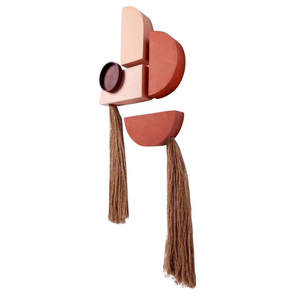 DOOQ! NUOVO! Decorazione da parete in ceramica Thabit Blush, metà del secolo scorso