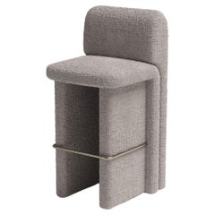 DOOQ! NEW! MODERN! Slide Bar Chair in Grey