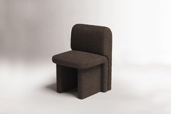 DOOQ ! NOUVEAU ! MODERNE ! Chaise coulissante en tissu marron et beige
