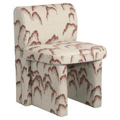 DOOQ! NEW! Modern! Slide Chair in Beige and Red
