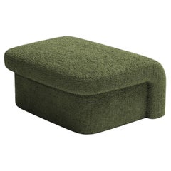 DOOQ! NEW! MODERN! Slide Pouf in Green