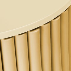 DOOQ! NEW! MODERN! Nouvelle Vague Donne Dinner Table in Yellow, D=120cm