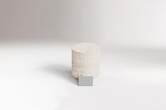 DOOQ! NEW! MODERN! On the Rocks Side Table in Travertine and Metal details