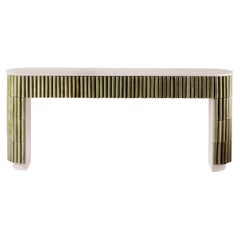 DOOQ Tavolo consolle organico moderno fatto a mano Nouvelle Vague Greene & Greene