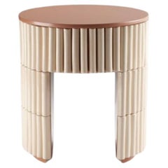 DOOQ Organic Modern Handmade Portuguese Green Tiles Nouvelle Vague Side Table