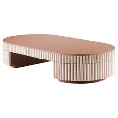 DOOQ Organic Modern Handmade Portuguese Pink Tiles Nouvelle Vague Center Table