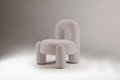 DOOQ! Organic Modern Marlon Armchair in Grey Kvadrat, by P.Franceschini
