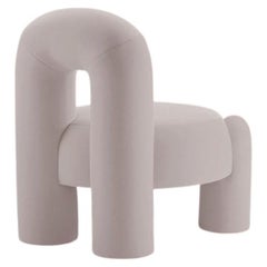 ¡DOOQ! Sillón moderno orgánico Marlon en gris Kvadrat, de P.Franceschini