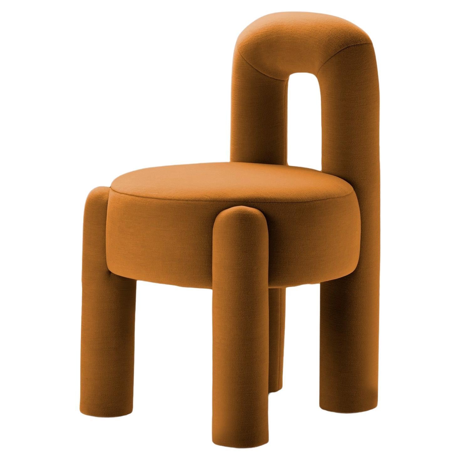 DOOQ! Organic Modern Marlon Chair, Dark Yellow Kvadrat by P.Franceschini For Sale