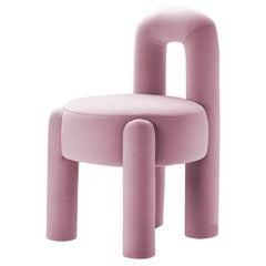 DOOQ! Organischer moderner Marlon-Stuhl, rosa Kvadrat von P.Franceschini