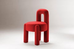 DOOQ! Organic Modern Marlon Chair, Red Kvadrat by P.Franceschini