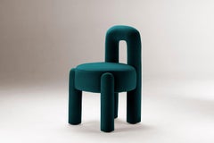 DOOQ! Organic Modern Marlon Chair, Teal Kvadrat by P.Franceschini