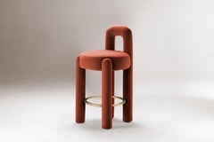 DOOQ! Organic Modern Marlon Counter Chair in Brown Kvadrat by P. Franceschini