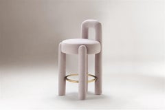 DOOQ! Organic Modern Marlon Counter Chair in Light Kvadrat by P. Franceschini