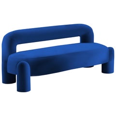 DOOQ Organic Modern Marlon Daybed II, Blu Kvadrat di Pietro Franceschini, L=150