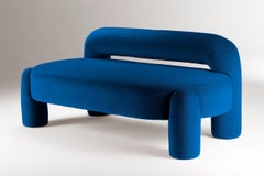 DOOQ Organic Modern Marlon Daybed II, Blue Kvadrat by Pietro Franceschini, w=240