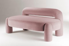DOOQ Organic Modern Marlon Daybed II, Dusty Rose by P. Franceschini, w=190