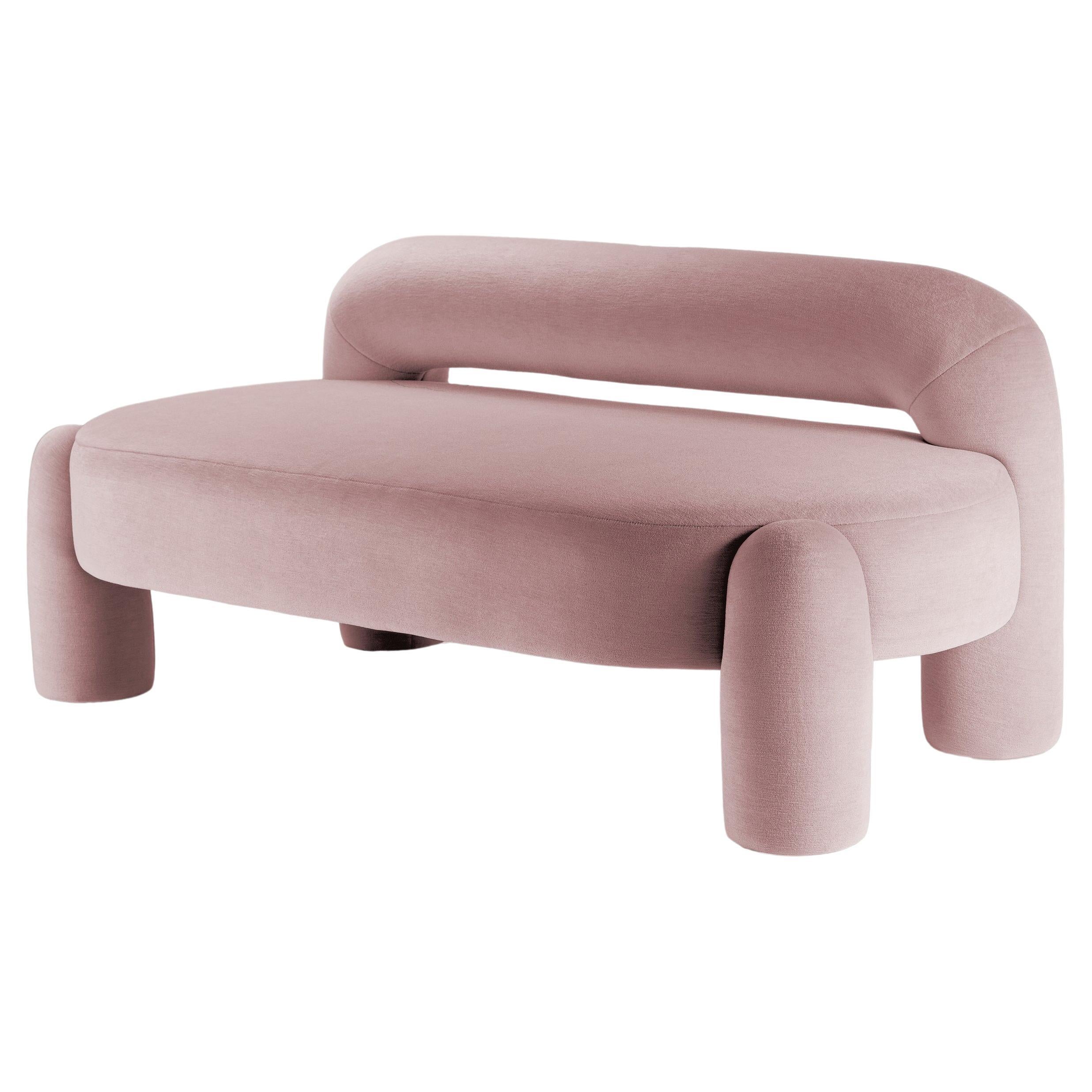 DOOQ Organic Modern Marlon Daybed II, Dusty Rose by P. Franceschini, w=190 For Sale