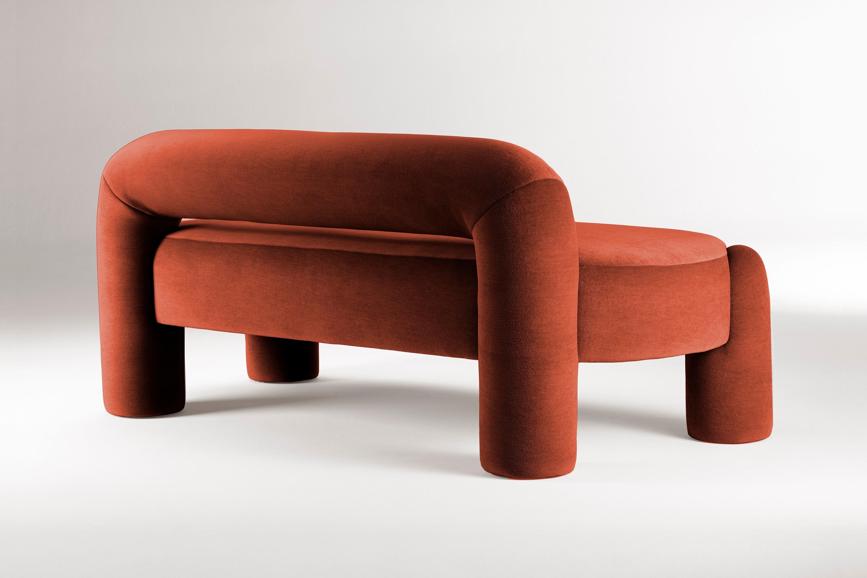 DOOQ Daybed Marlon II, Terracot Kvadrat by P. Franceschini, w=190 Moderno orgánico en venta
