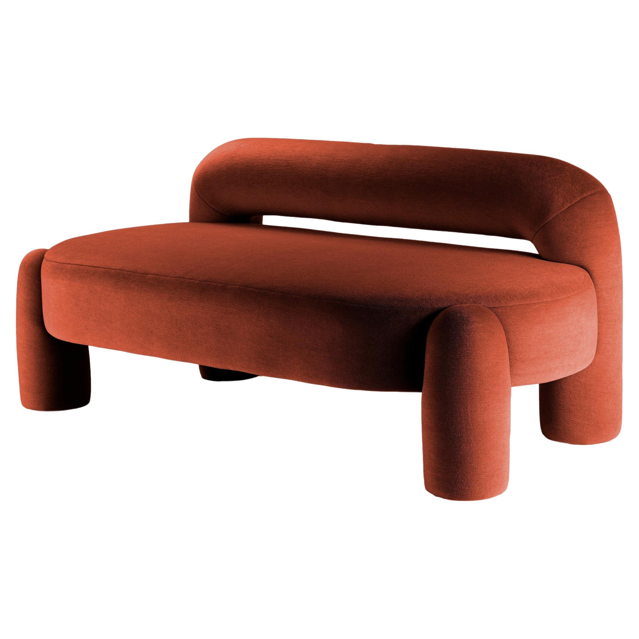 DOOQ Organic Modern Marlon Daybed II, Terracot Kvadrat by P. Franceschini, w=190