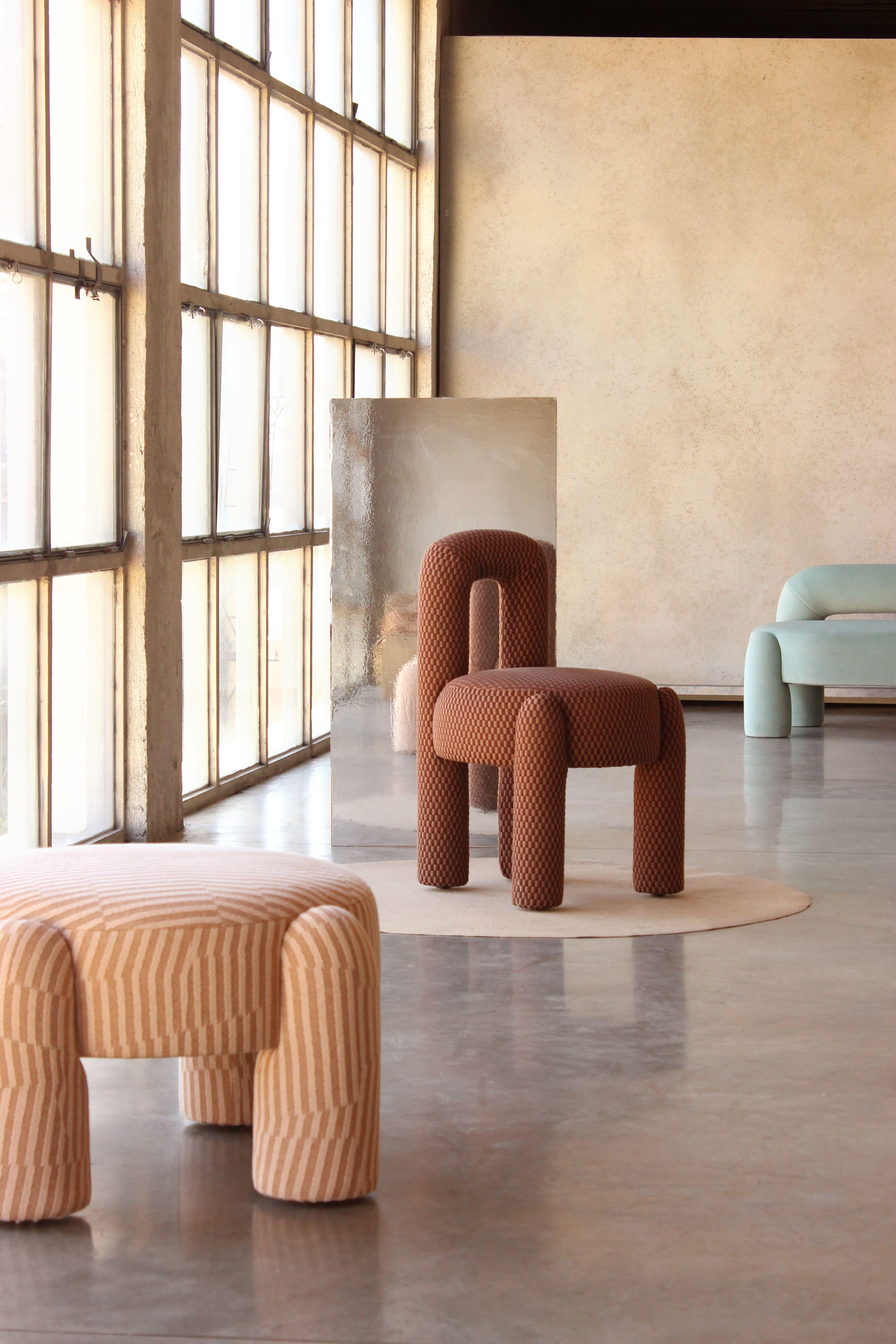 Pouf moderne organique DOOQ, Kvadrat rose poussiéreux de Pietro Franceschini en vente 6