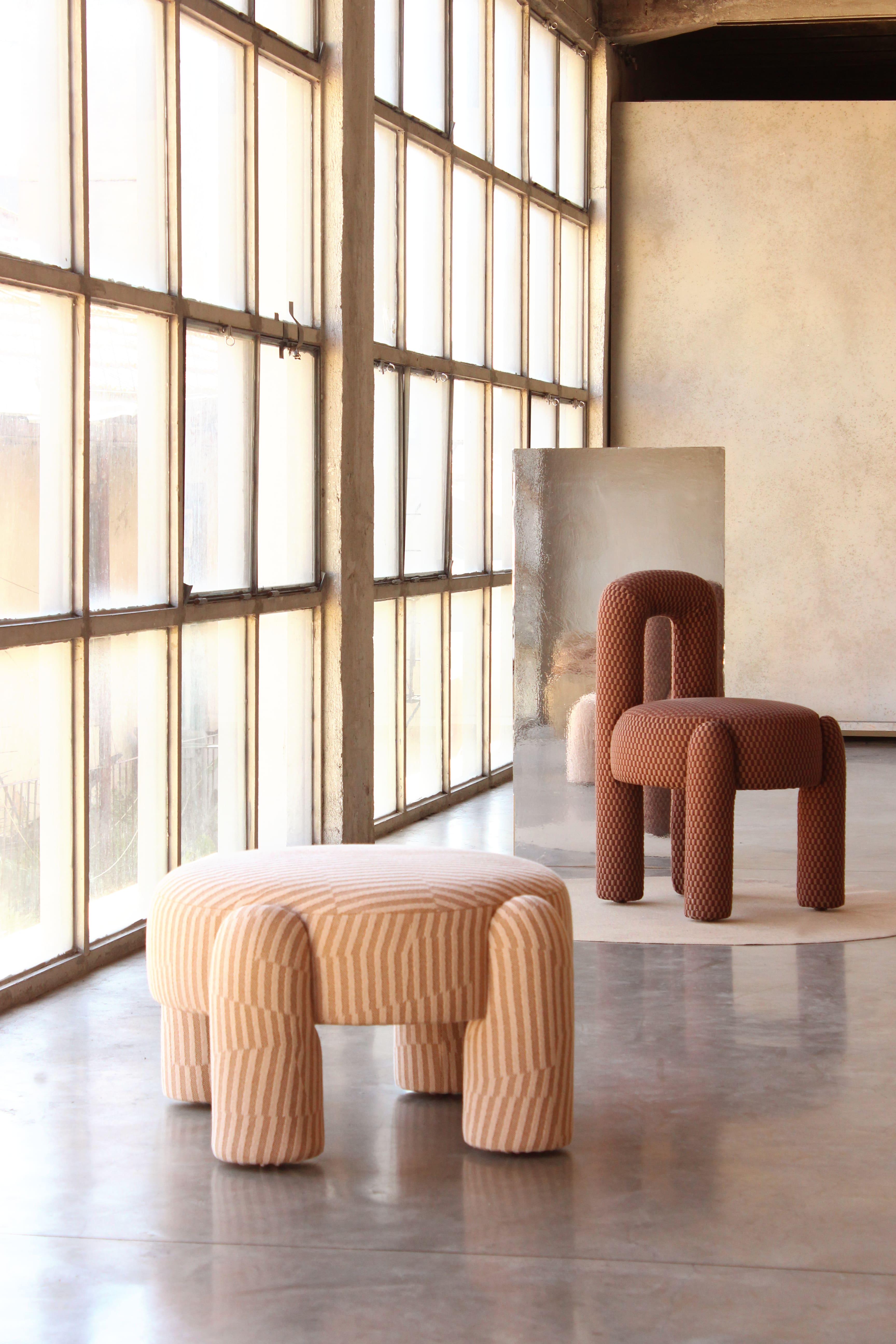 Pouf moderne organique DOOQ, Kvadrat rose poussiéreux de Pietro Franceschini en vente 7