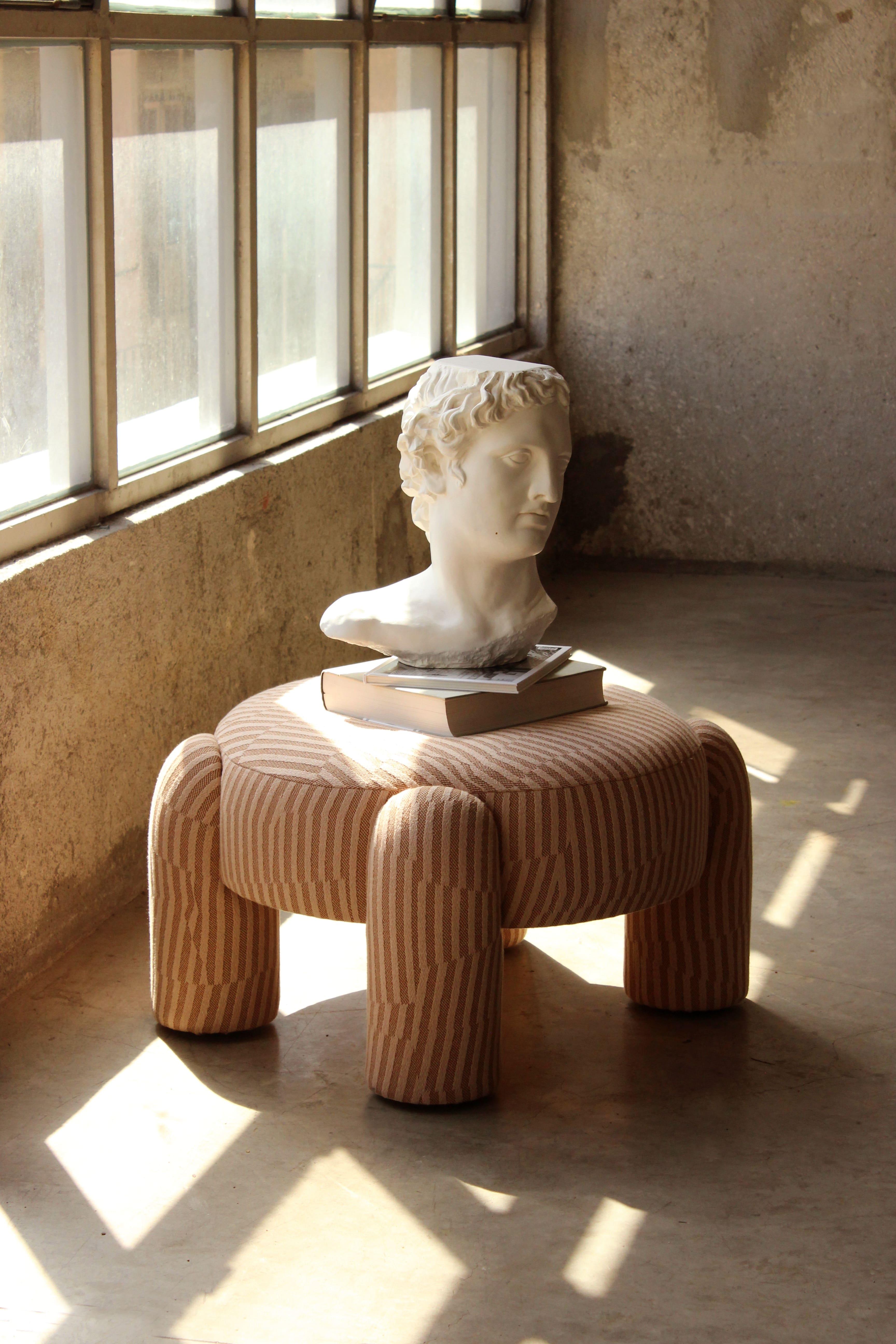 Pouf moderne organique DOOQ, Kvadrat rose poussiéreux de Pietro Franceschini en vente 8