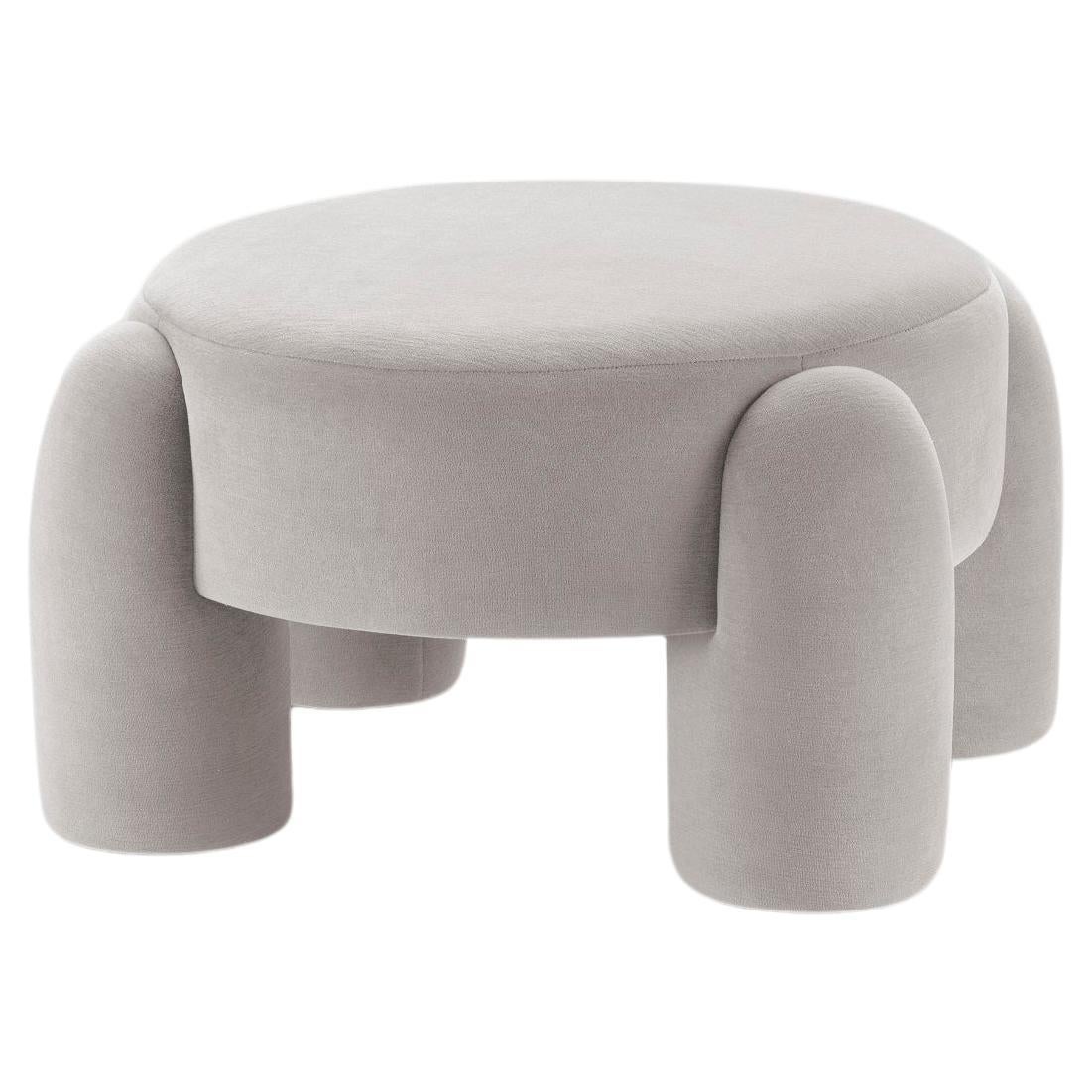 Pouf moderne organique DOOQ, Kvadrat gris de Pietro Franceschini