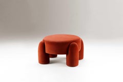 DOOQ Organic Modern Marlon Ottoman, Terracotta Kvadrat by Pietro Franceschini