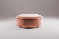 DOOQ Organic Modern Powder Pouf Malibu in Rich Cotton Velvet