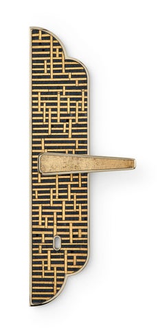 Door Handle Aluminum Plate Brass Handle Body Polished Chrome Champagne Vetrite