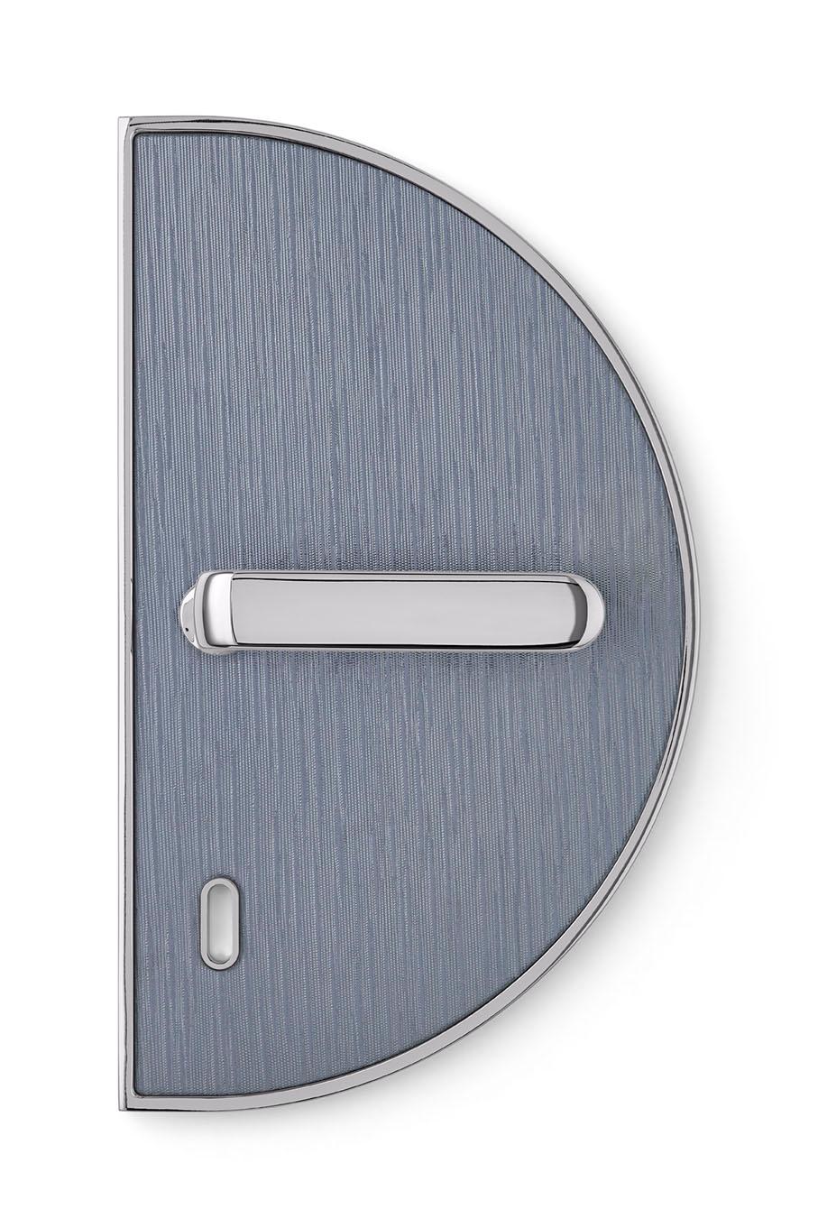 Door Handle Aluminum Plate Brass Handle Body Polished Chrome Finished Vetrite For Sale 4