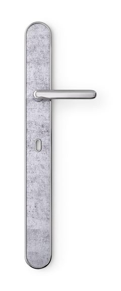 Door Handle Aluminum Plate Brass Handle Body Polished Chrome Finished Vetrite
