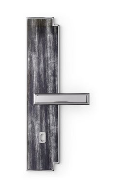 Door Handle Aluminum Plate Brass Handle Body Polished Chrome Finished Vetrite